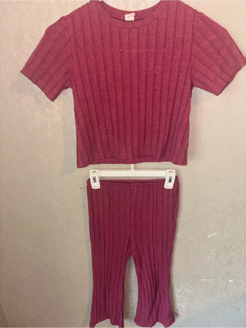 Kids Ribbed Short-Sleeve set